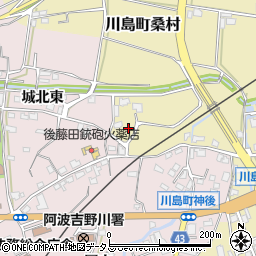 徳島県吉野川市川島町桑村55周辺の地図