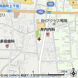 徳島県吉野川市鴨島町上下島72周辺の地図