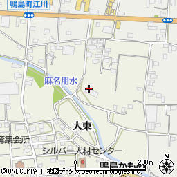 徳島県吉野川市鴨島町西麻植（大東）周辺の地図