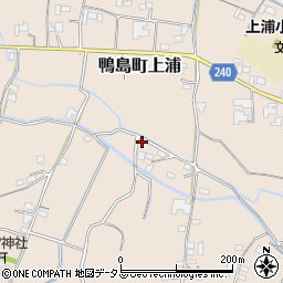 徳島県吉野川市鴨島町上浦1588周辺の地図