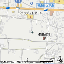 徳島県吉野川市鴨島町上下島317-8周辺の地図