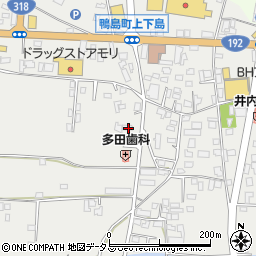 徳島県吉野川市鴨島町上下島302-2周辺の地図