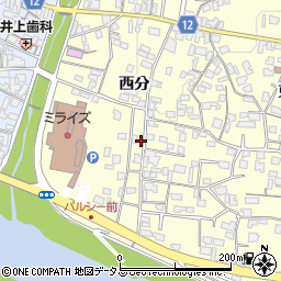 徳島県美馬市脇町大字猪尻西分98-3周辺の地図