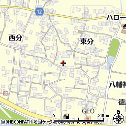 徳島県美馬市脇町大字猪尻東分100-2周辺の地図