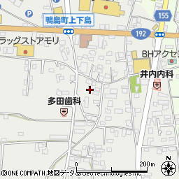 徳島県吉野川市鴨島町上下島293-1周辺の地図