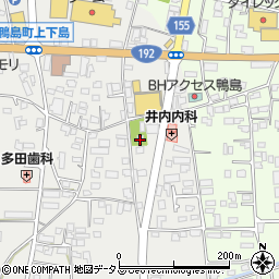 徳島県吉野川市鴨島町上下島73周辺の地図