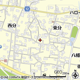 徳島県美馬市脇町大字猪尻東分100周辺の地図