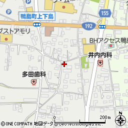 徳島県吉野川市鴨島町上下島158周辺の地図