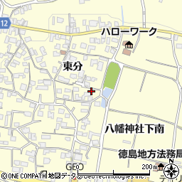 徳島県美馬市脇町大字猪尻東分40-12周辺の地図