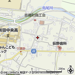 和歌山県有田郡有田川町下津野250周辺の地図