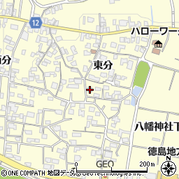 徳島県美馬市脇町大字猪尻東分36周辺の地図