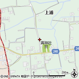 徳島県名西郡石井町浦庄上浦周辺の地図
