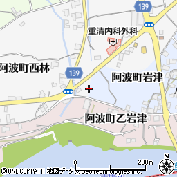 徳島県阿波市阿波町西林95周辺の地図