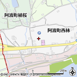 徳島県阿波市阿波町西林周辺の地図