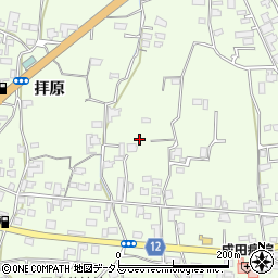 徳島県美馬市脇町（拝原）周辺の地図