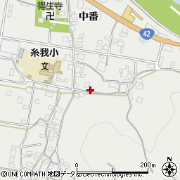 和歌山県有田市糸我町中番186周辺の地図