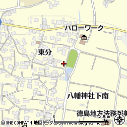 徳島県美馬市脇町大字猪尻東分40周辺の地図