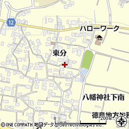徳島県美馬市脇町大字猪尻周辺の地図