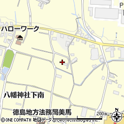 徳島県美馬市脇町大字猪尻（若宮南）周辺の地図