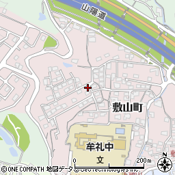 山口県防府市敷山町16-18周辺の地図