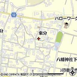 徳島県美馬市脇町大字猪尻東分34周辺の地図