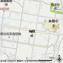 糸我公民館周辺の地図