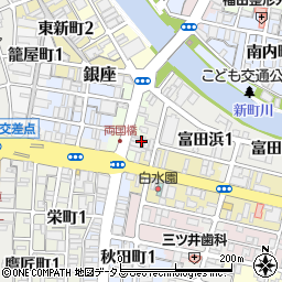 徳島県徳島市両国橋15周辺の地図