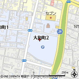 徳島県徳島市大和町2丁目周辺の地図