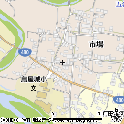 和歌山県有田郡有田川町市場125周辺の地図