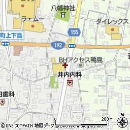 徳島県吉野川市鴨島町上下島84周辺の地図