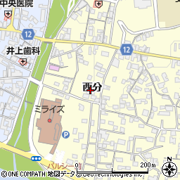 徳島県美馬市脇町大字猪尻（西分）周辺の地図