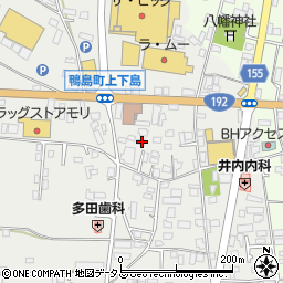 徳島県吉野川市鴨島町上下島139周辺の地図