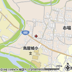 和歌山県有田郡有田川町市場98周辺の地図