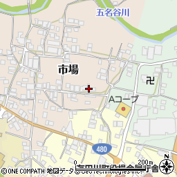 和歌山県有田郡有田川町市場172周辺の地図
