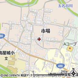 和歌山県有田郡有田川町市場150周辺の地図