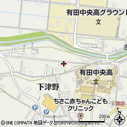和歌山県有田郡有田川町下津野498周辺の地図