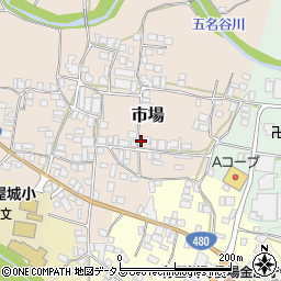 和歌山県有田郡有田川町市場158周辺の地図