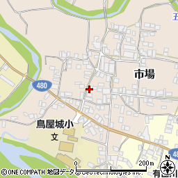 和歌山県有田郡有田川町市場130周辺の地図