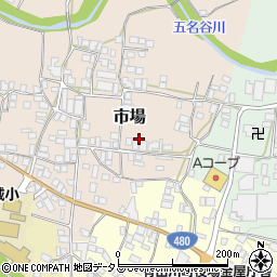 和歌山県有田郡有田川町市場162周辺の地図
