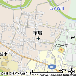 和歌山県有田郡有田川町市場159周辺の地図