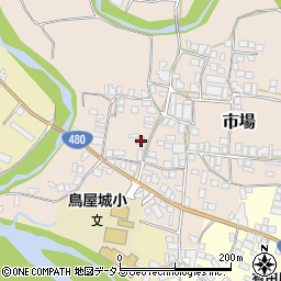 和歌山県有田郡有田川町市場120周辺の地図