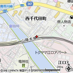 山口県周南市西千代田町3周辺の地図