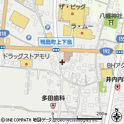 徳島県吉野川市鴨島町上下島132-8周辺の地図