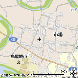 和歌山県有田郡有田川町市場134周辺の地図