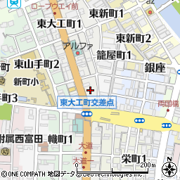 徳島モータープール周辺の地図