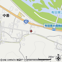 和歌山県有田市糸我町中番157周辺の地図