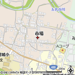 和歌山県有田郡有田川町市場157周辺の地図
