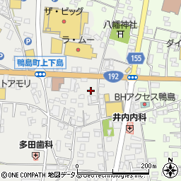 徳島県吉野川市鴨島町上下島127周辺の地図