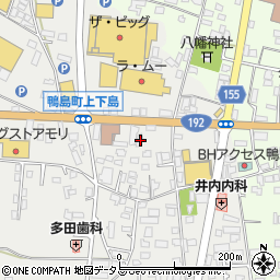 徳島県吉野川市鴨島町上下島127-4周辺の地図