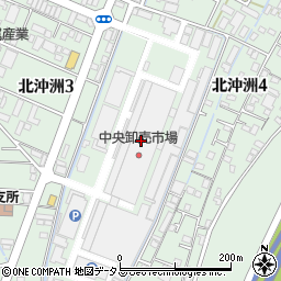 徳島市中央卸売市場　株式会社おはらフラワーセンター周辺の地図
